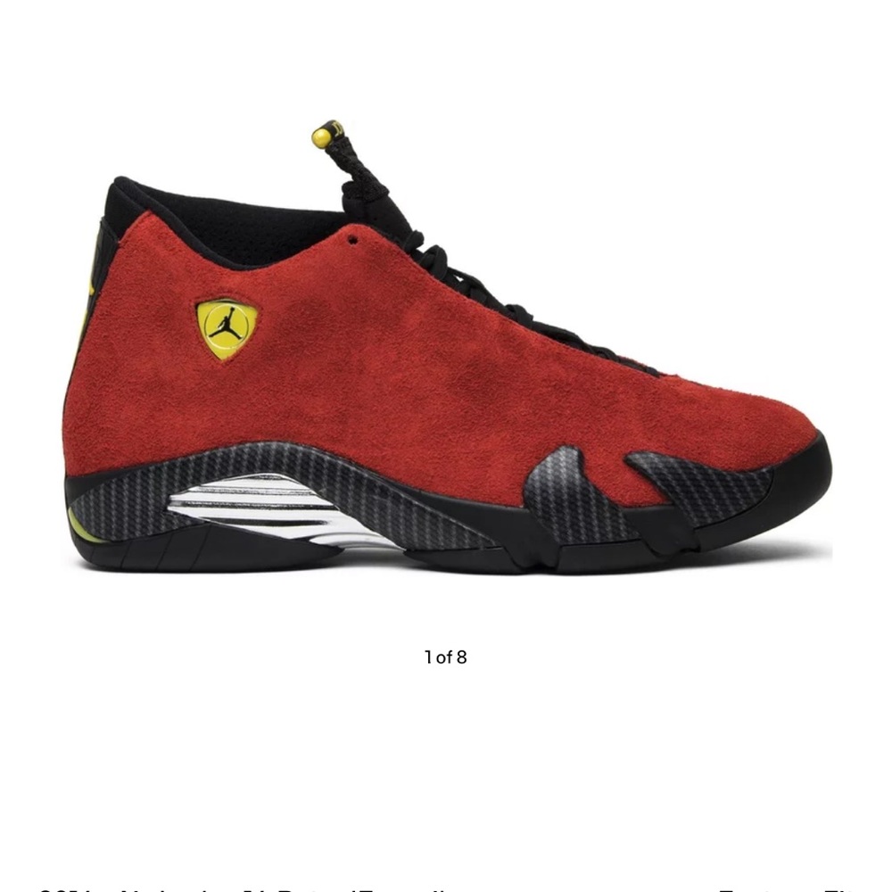 2014 Jordan 14 Retro Challenge Red “Ferrari”, Size 9